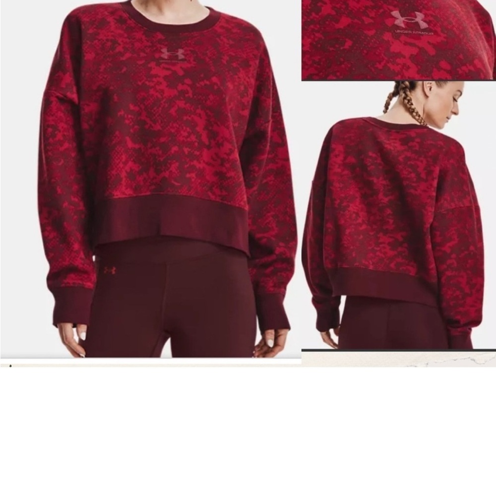 Under Armour Red Camo Sweatshirt